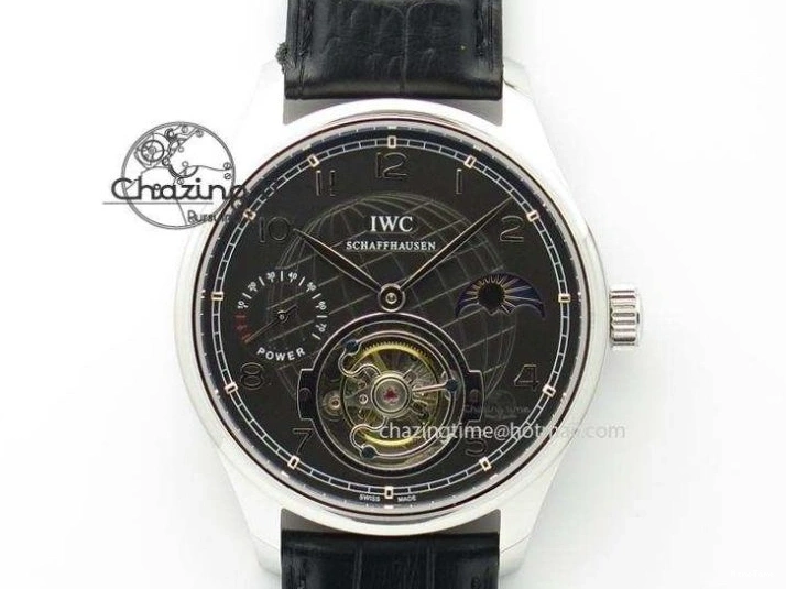 MIROTIME 0327 Portuguese Real PR IW500112 ZF 1:1 Laureus Edition On Black Leather Strap A Flexible 7369